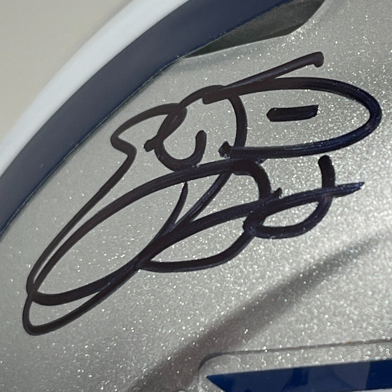Emmitt Smith Signed Dallas Cowboys Speed Mini Helmet JSA