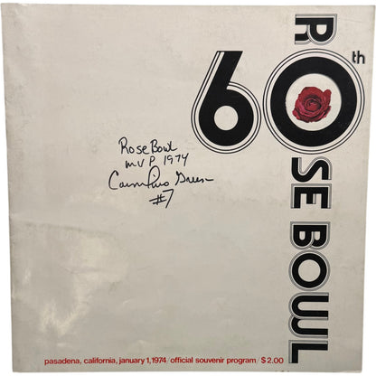 Cornelius Greene Signed Ohio State Buckeyes 60th Rose Bowl Program