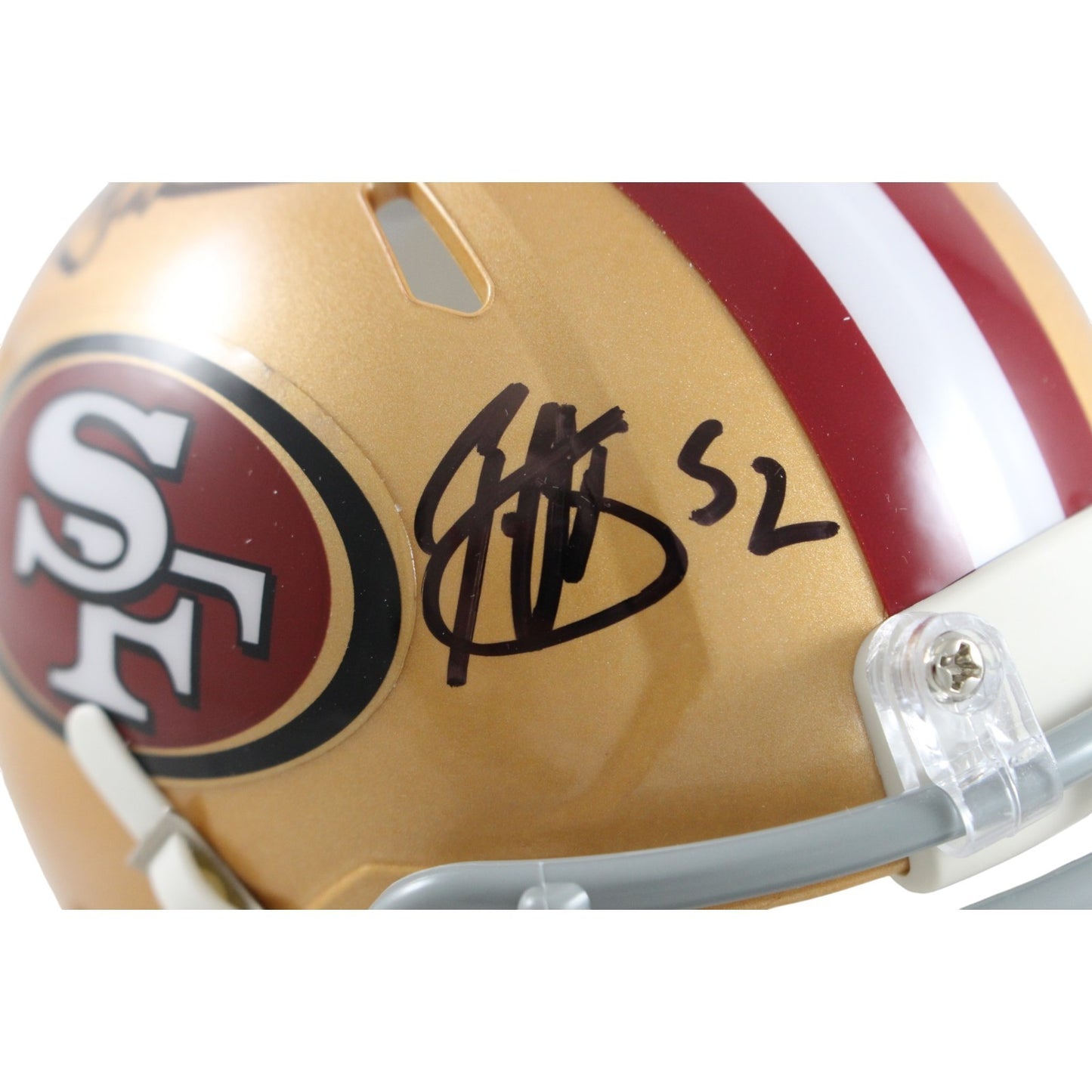 Patrick Willis & NaVorro Bowman Signed San Francisco 49ers Mini Helmet