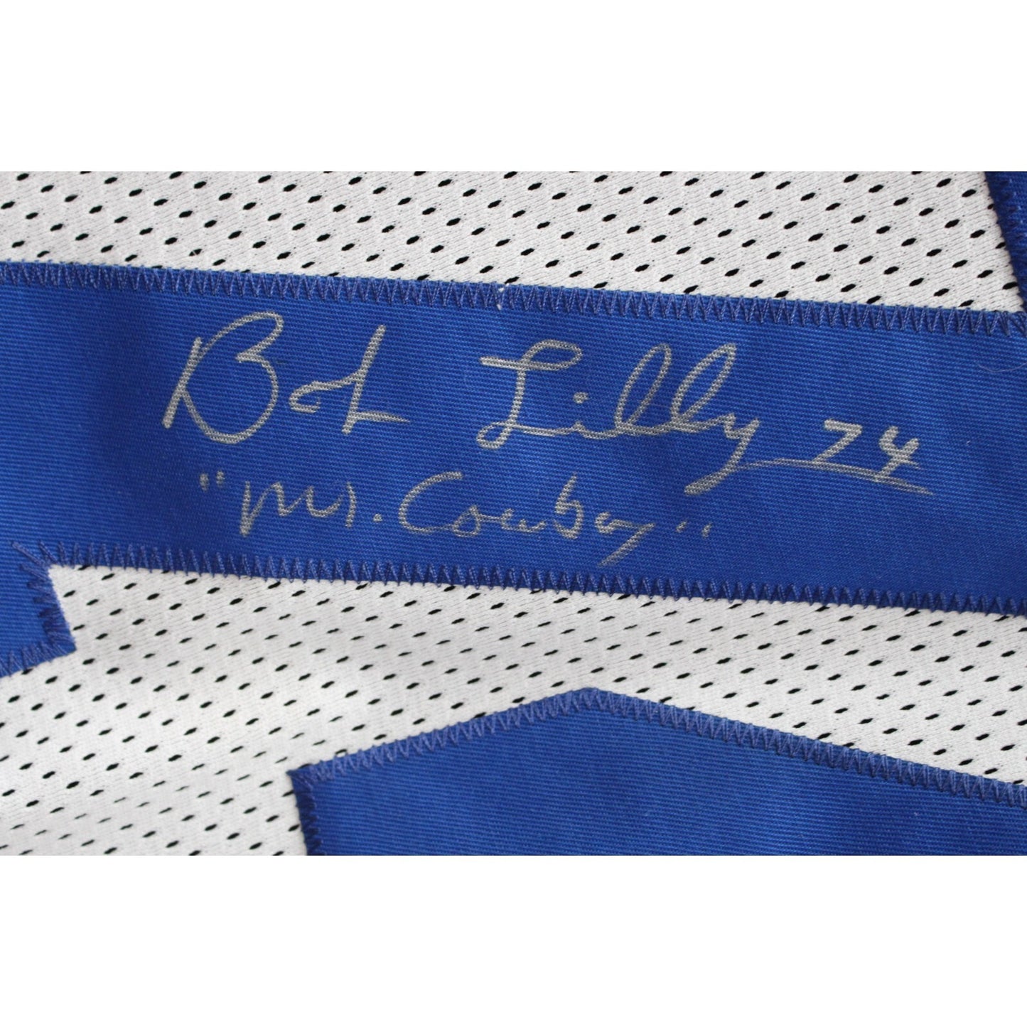 Bob Lilly Signed Custom Football Jersey with 3 Inscriptions (Beckett BAS)