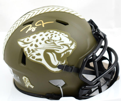 Zay Jones Autographed Jacksonville Jaguars Salute to Service Mini Helmet