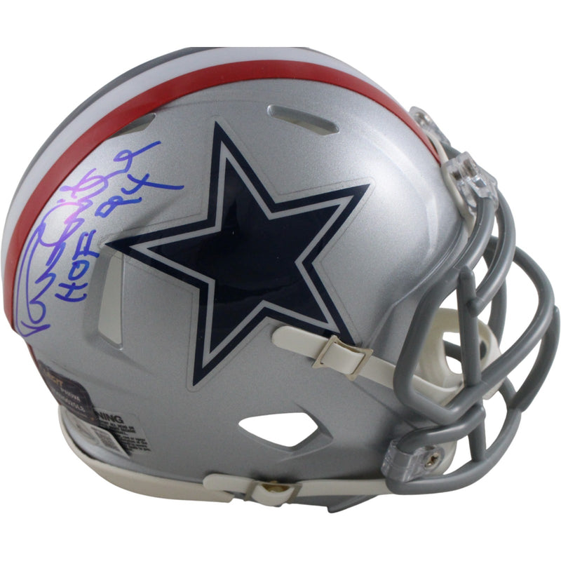 Randy White Dallas Cowboys Signed 1976 Throwback Mini Helmet (HOF)