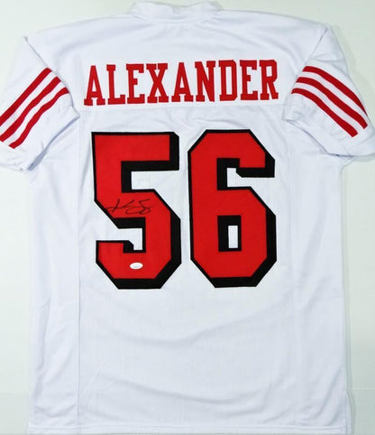 Kwon Alexander Signed White Color Rush Custom Jersey