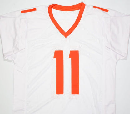 Jalin Hyatt Signed Tennessee Volunteers White Custom Jersey