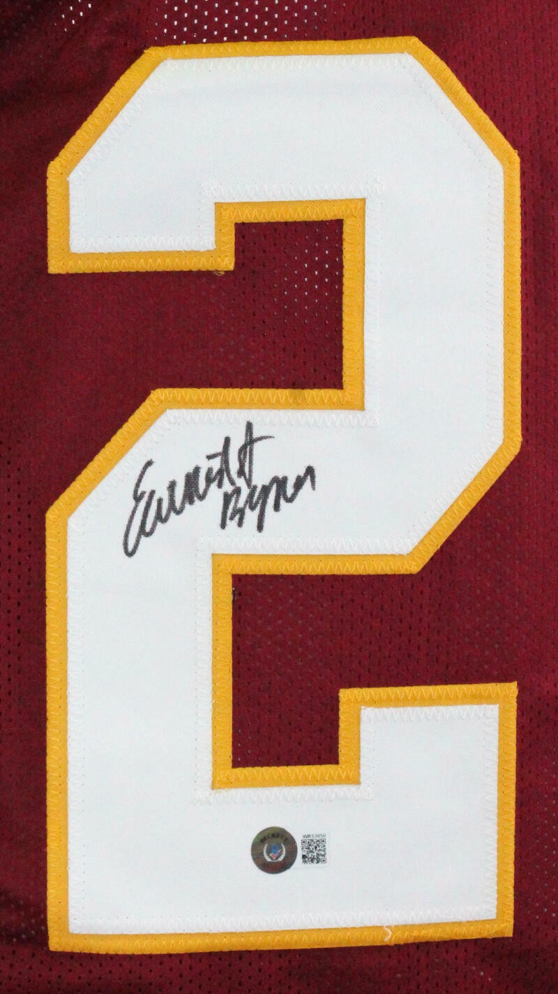 Earnest Byner Autographed Maroon Custom Football Jersey