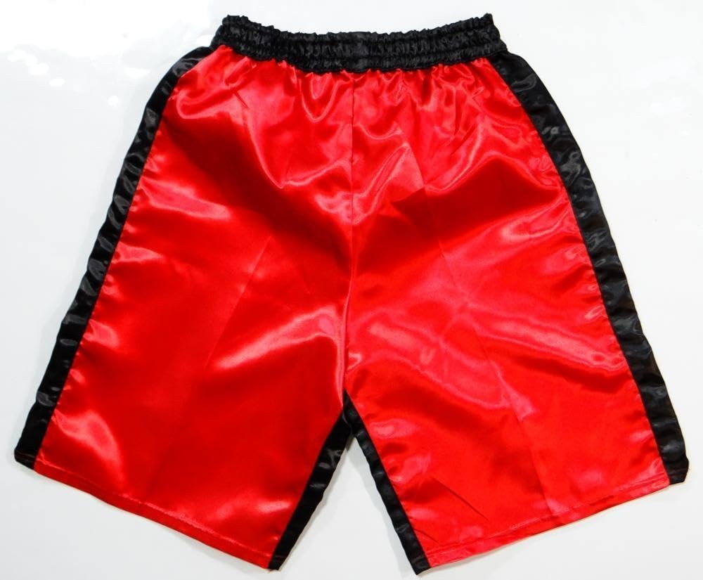Randy Couture Autographed Red Custom UFC Trunks