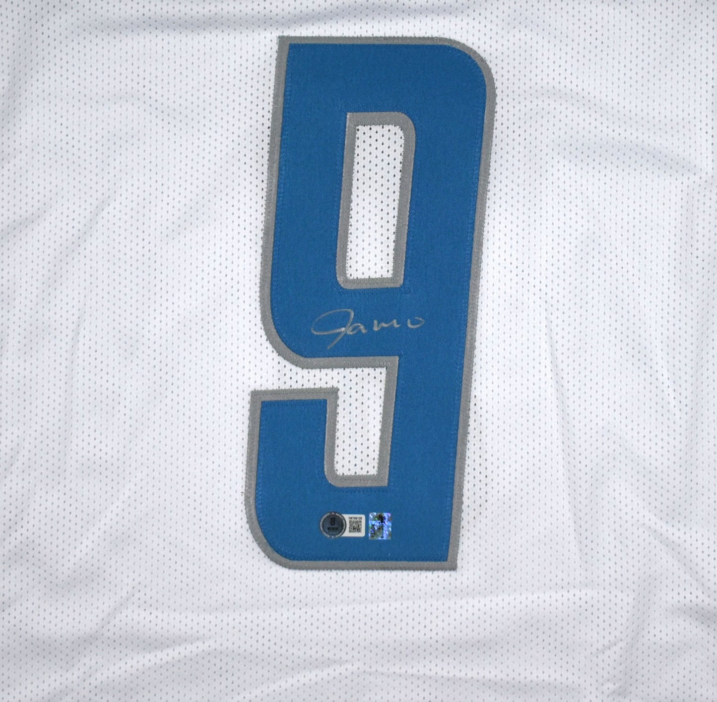 Jameson Williams Autographed White Custom Jersey