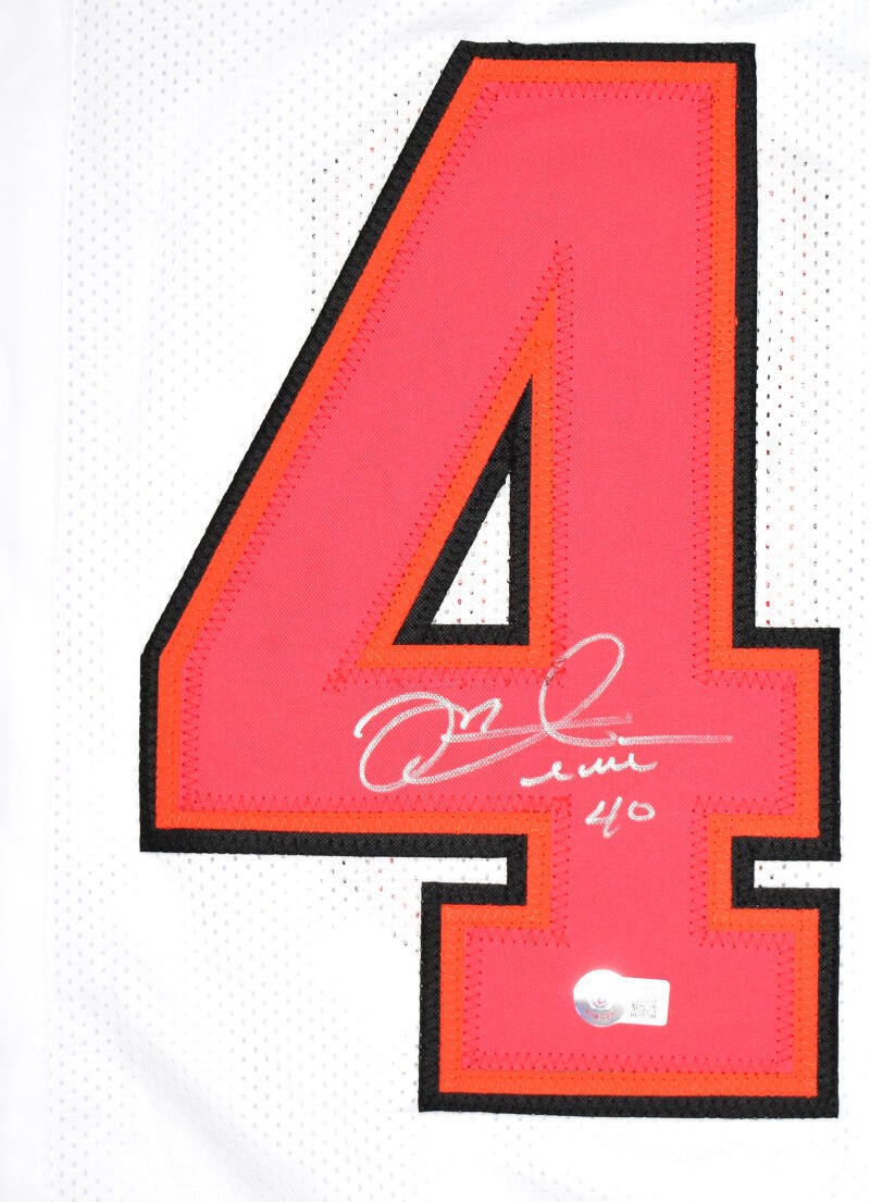 Mike Alstott Signed Tampa Bay Buccaneers Custom White Jersey
