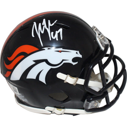 John Lynch Signed Denver Broncos Mini Helmet Beckett COA