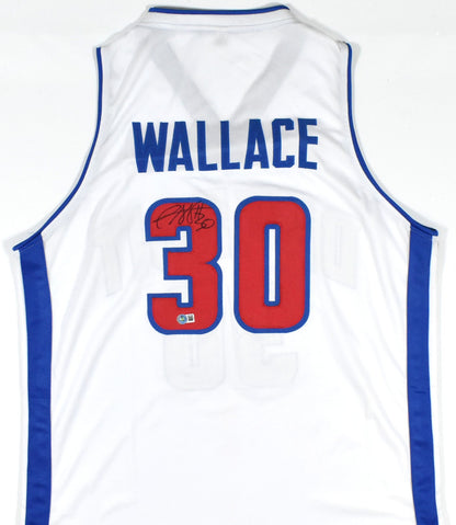 Rasheed Wallace Autographed White Custom Jersey