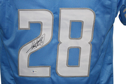 Adrian Peterson Autographed Detroit Lions Style Custom Football Jersey