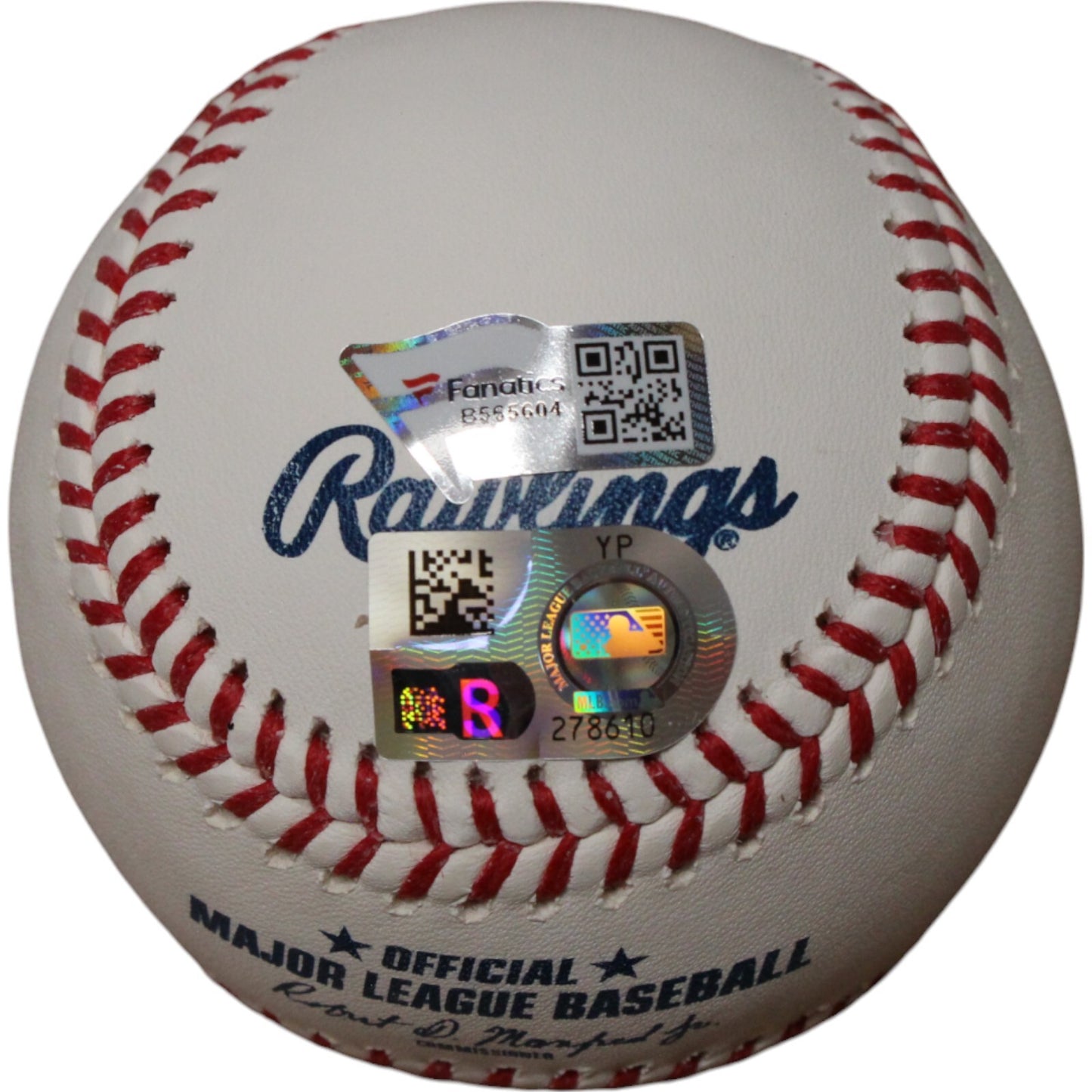 Rhys Hoskins Autographed Milwaukee Brewers Official Major League Baseball