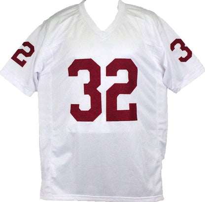 OJ Simpson Signed White Custom Jersey (Heisman Inscription)