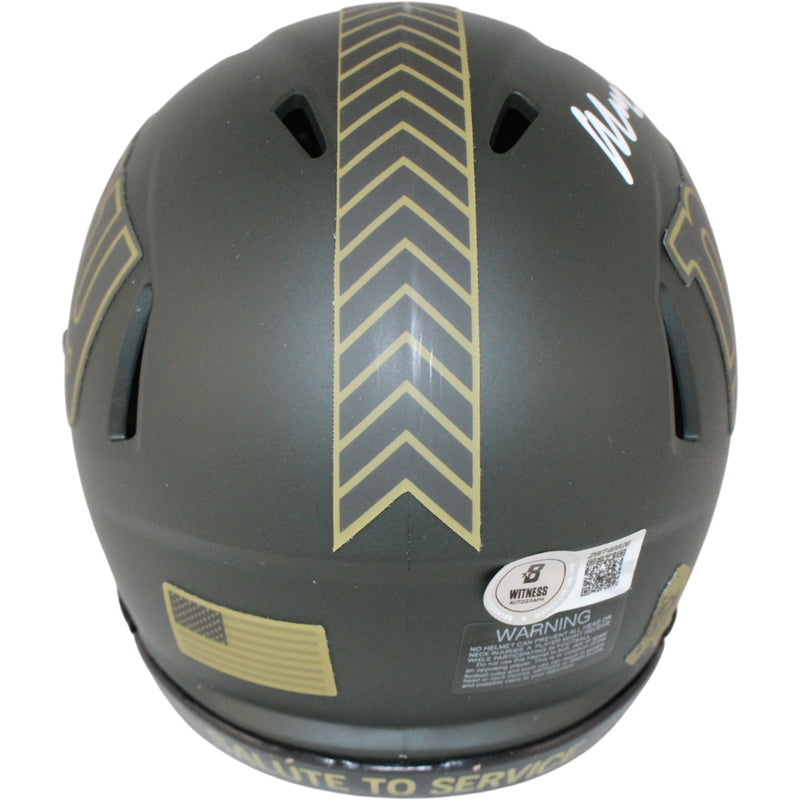 Abdul Carter Signed New York Giants 2025 Salute to Service Mini Helmet