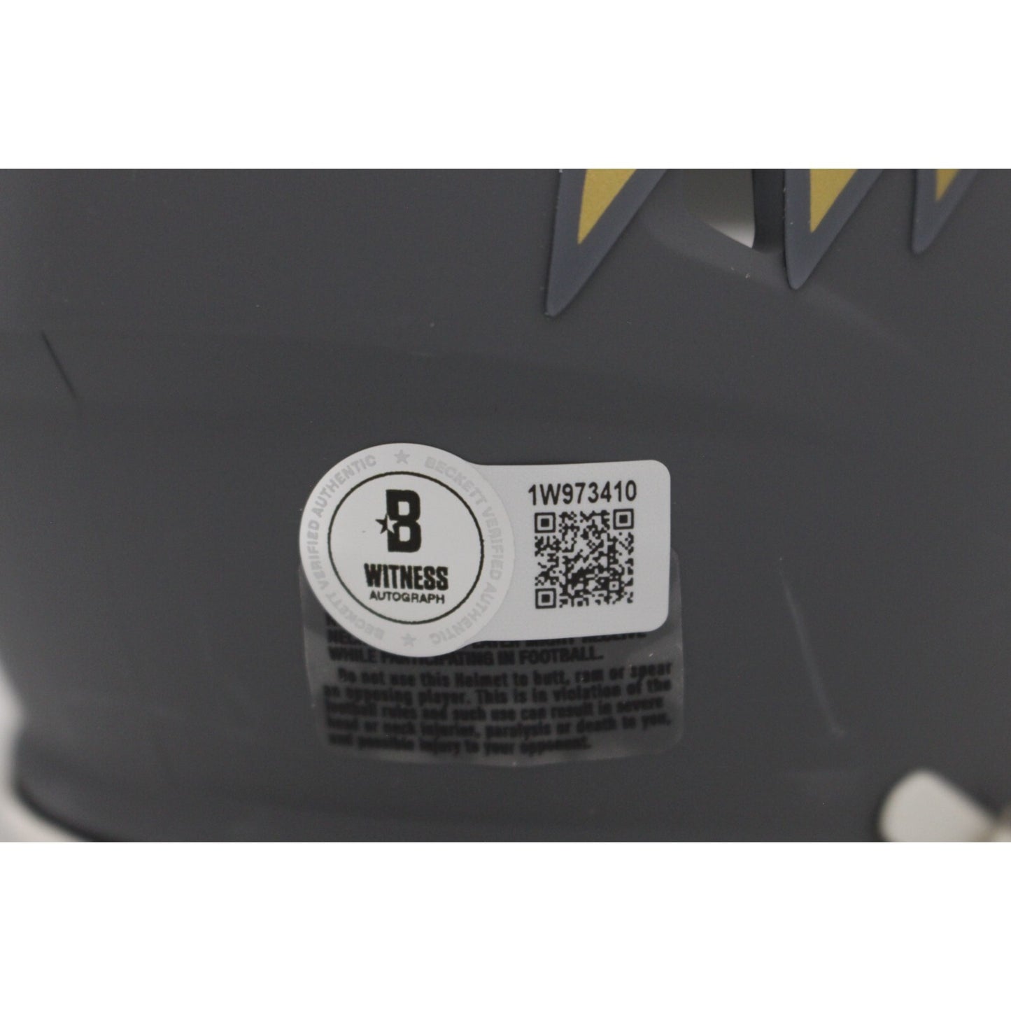 Ray Lewis Autographed Baltimore Ravens Slate Mini Helmet