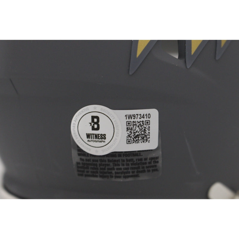Ray Lewis Autographed Baltimore Ravens Slate Mini Helmet