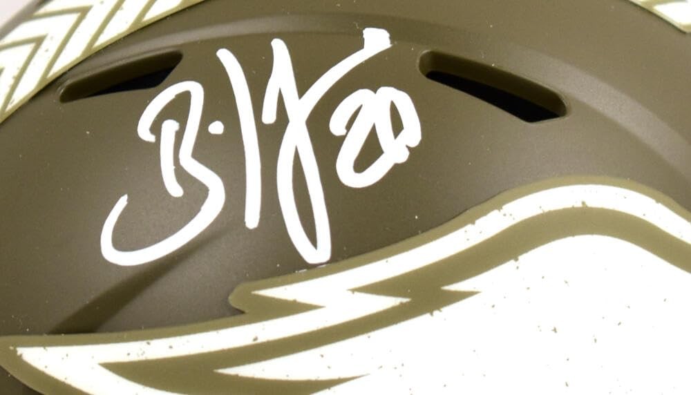 Brian Dawkins Signed Philadelphia Eagles Salute to Service Mini Helmet