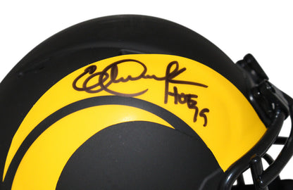 Eric Dickerson Los Angeles Rams Signed Eclipse Mini Helmet HOF