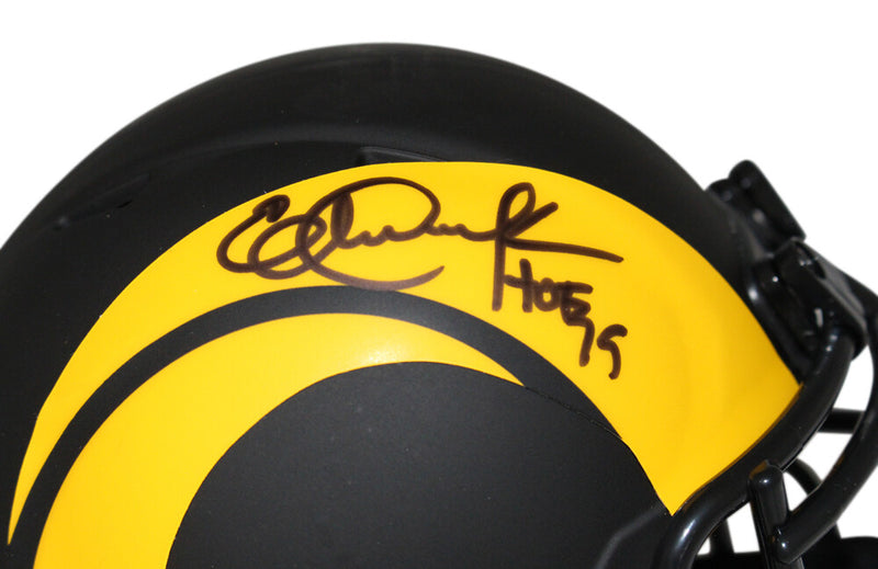 Eric Dickerson Los Angeles Rams Signed Eclipse Mini Helmet HOF