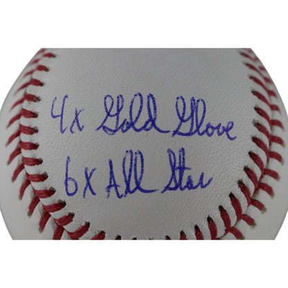 Alan Trammell Autographed Detroit Tigers Baseball with 4 Stats