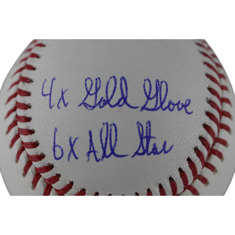 Alan Trammell Autographed Detroit Tigers Baseball with 4 Stats