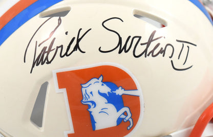 Patrick Surtain II Signed Denver Broncos Retro Speed Mini Helmet
