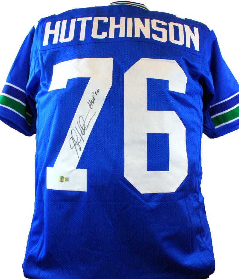 Steve Hutchinson Signed Blue Custom Football Jersey