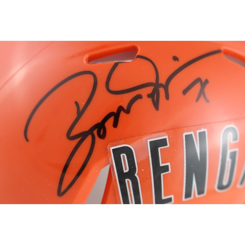 Boomer Esiason Signed Cincinnati Bengals Throwback Mini Helmet (Beckett)