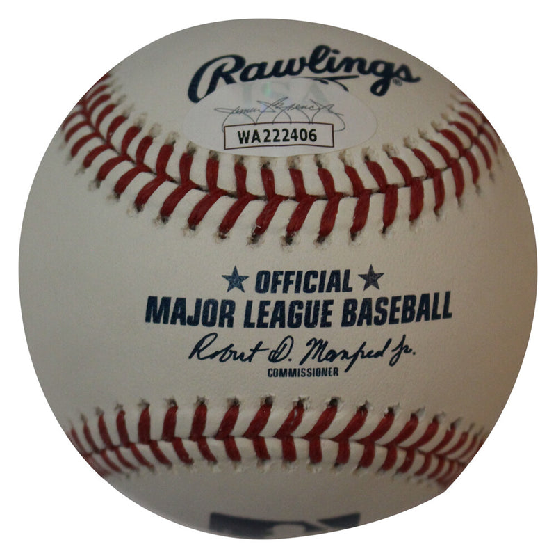 Vladimir Guerrero Jr & Sr Autographed Official Major League Baseball JSA