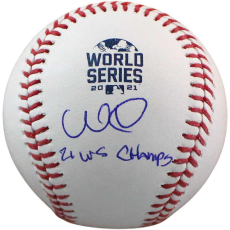 William Contreras Atlanta Braves Autographed World Series Logo Baseball