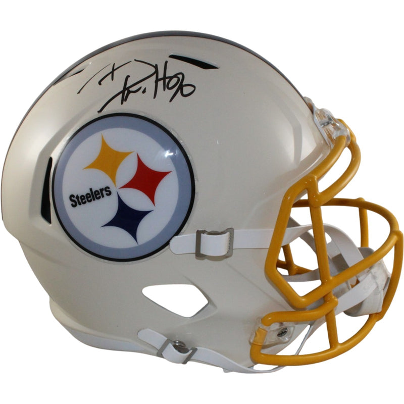 TJ Watt Signed Pittsburgh Steelers Full Size Retro Replica Helmet
