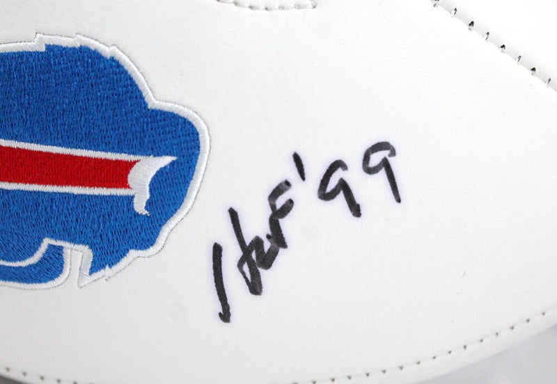 Billy Shaw Signed Buffalo Bills Logo Football (Black)