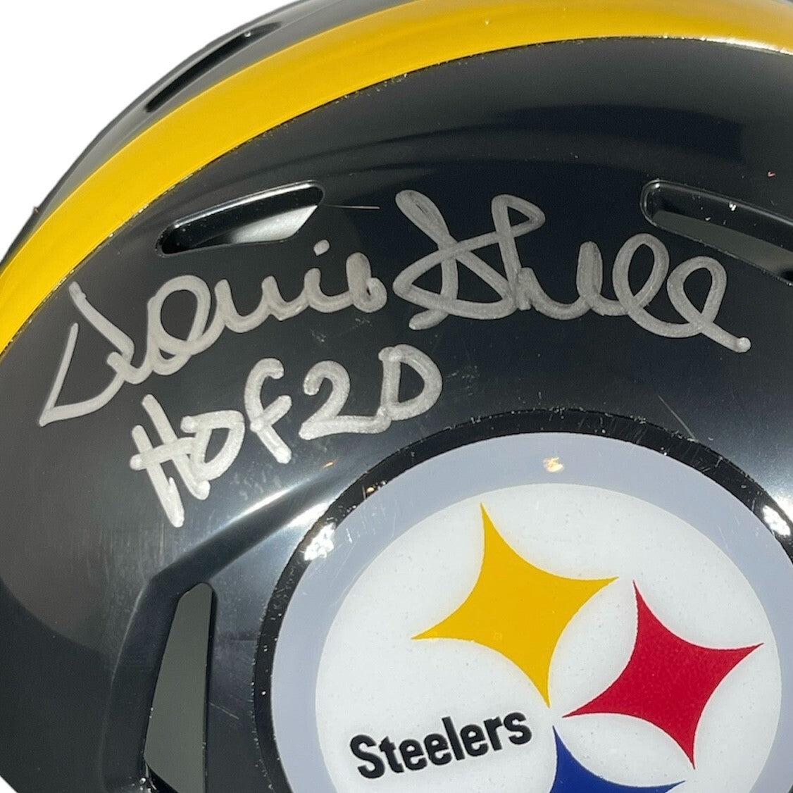 Donnie Shell Signed Pittsburgh Steelers Speed Mini Helmet HOF 20 Beckett