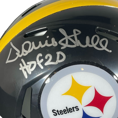 Donnie Shell Signed Pittsburgh Steelers Speed Mini Helmet HOF 20 Beckett