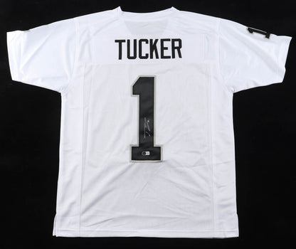 Tre Tucker Autographed Las Vegas Raiders White Custom Jersey