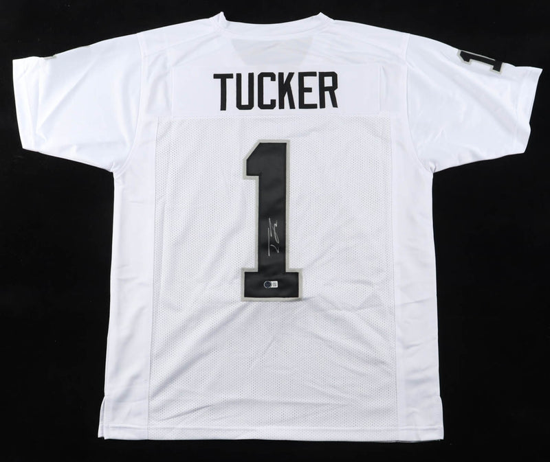 Tre Tucker Autographed Las Vegas Raiders White Custom Jersey