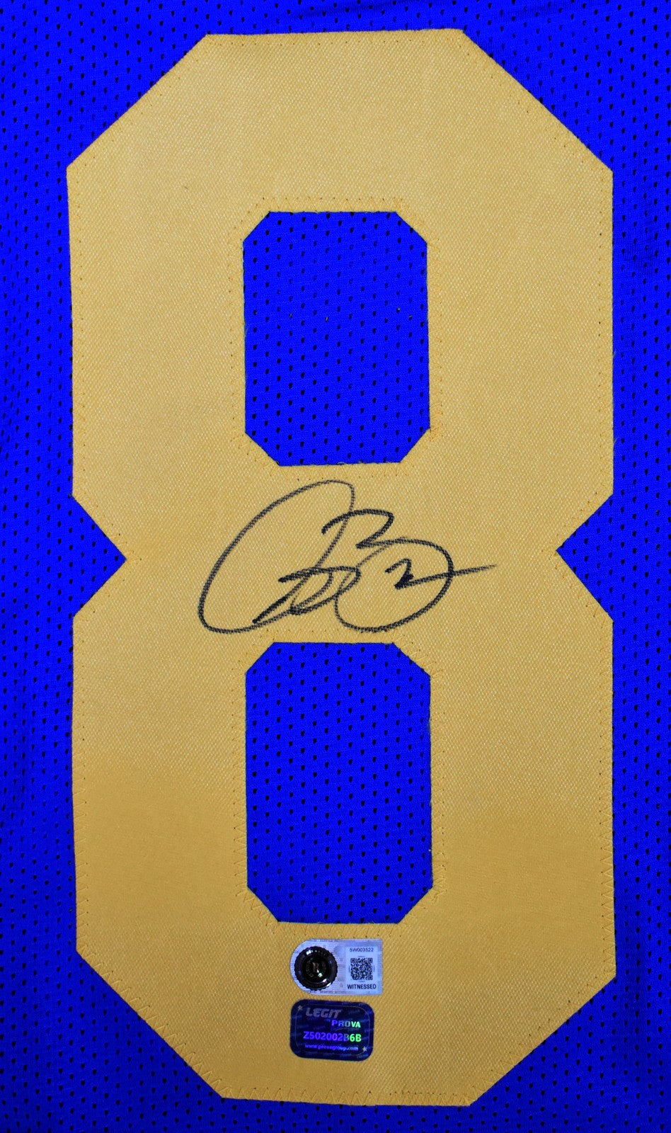 Isaac Bruce Signed St. Louis Rams Custom Blue Jersey