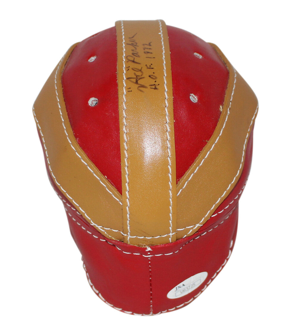 Ace Parker Signed Brooklyn Dodgers Glory Leather Mini Helmet JSA