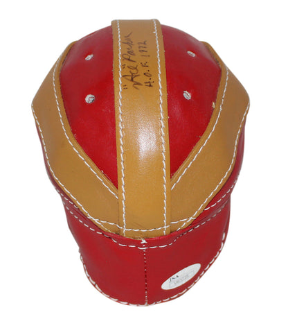 Ace Parker Signed Brooklyn Dodgers Glory Leather Mini Helmet JSA