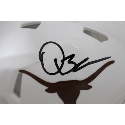 Quinn Ewers Texas Longhorns Autographed Speed Mini Helmet