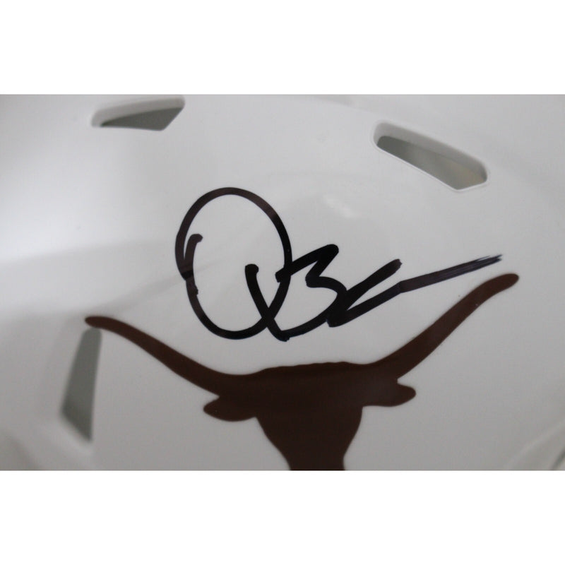 Quinn Ewers Texas Longhorns Autographed Speed Mini Helmet