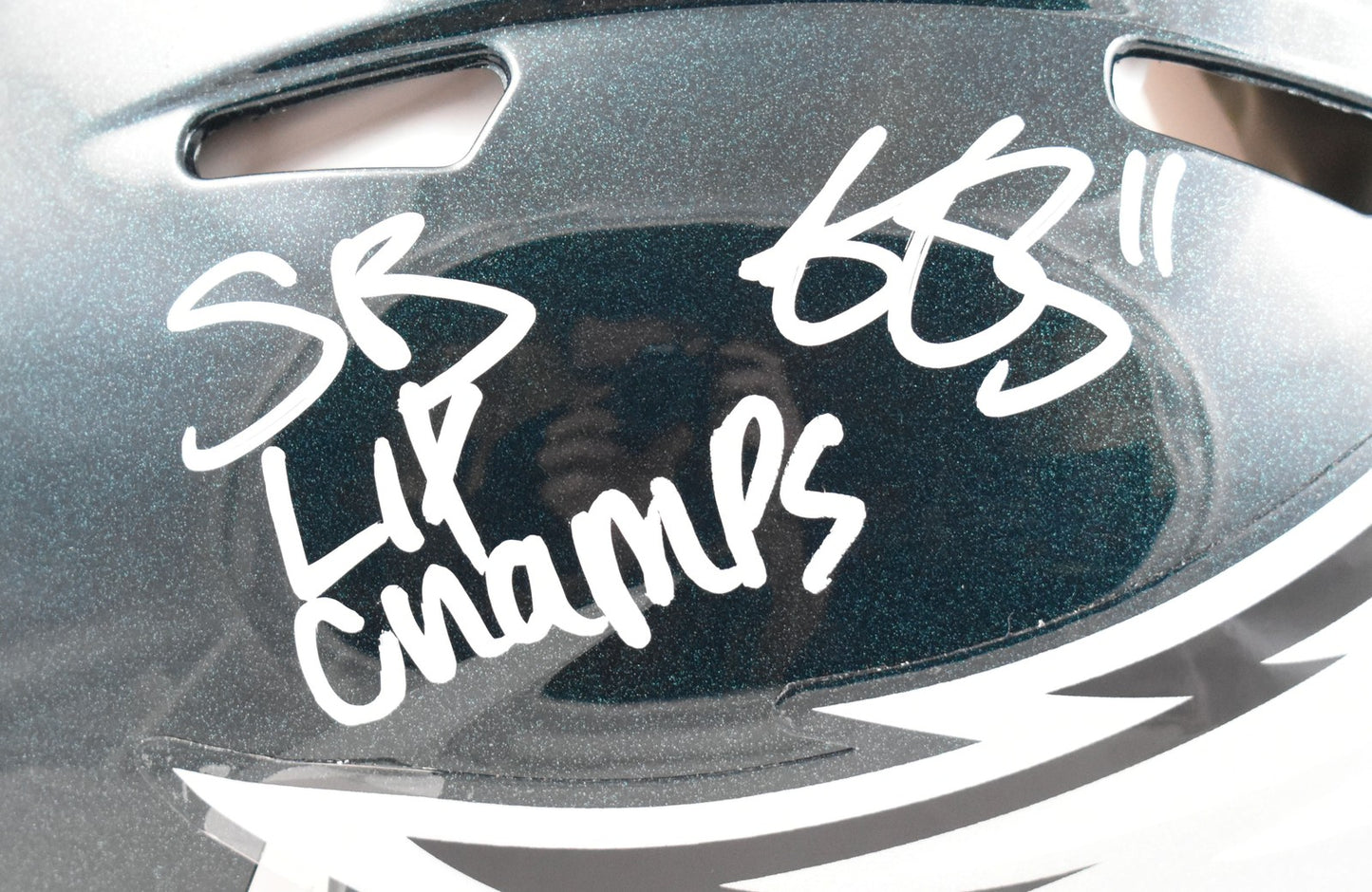 A.J. Brown Signed Philadelphia Eagles Speed Authentic Helmet SB Champs