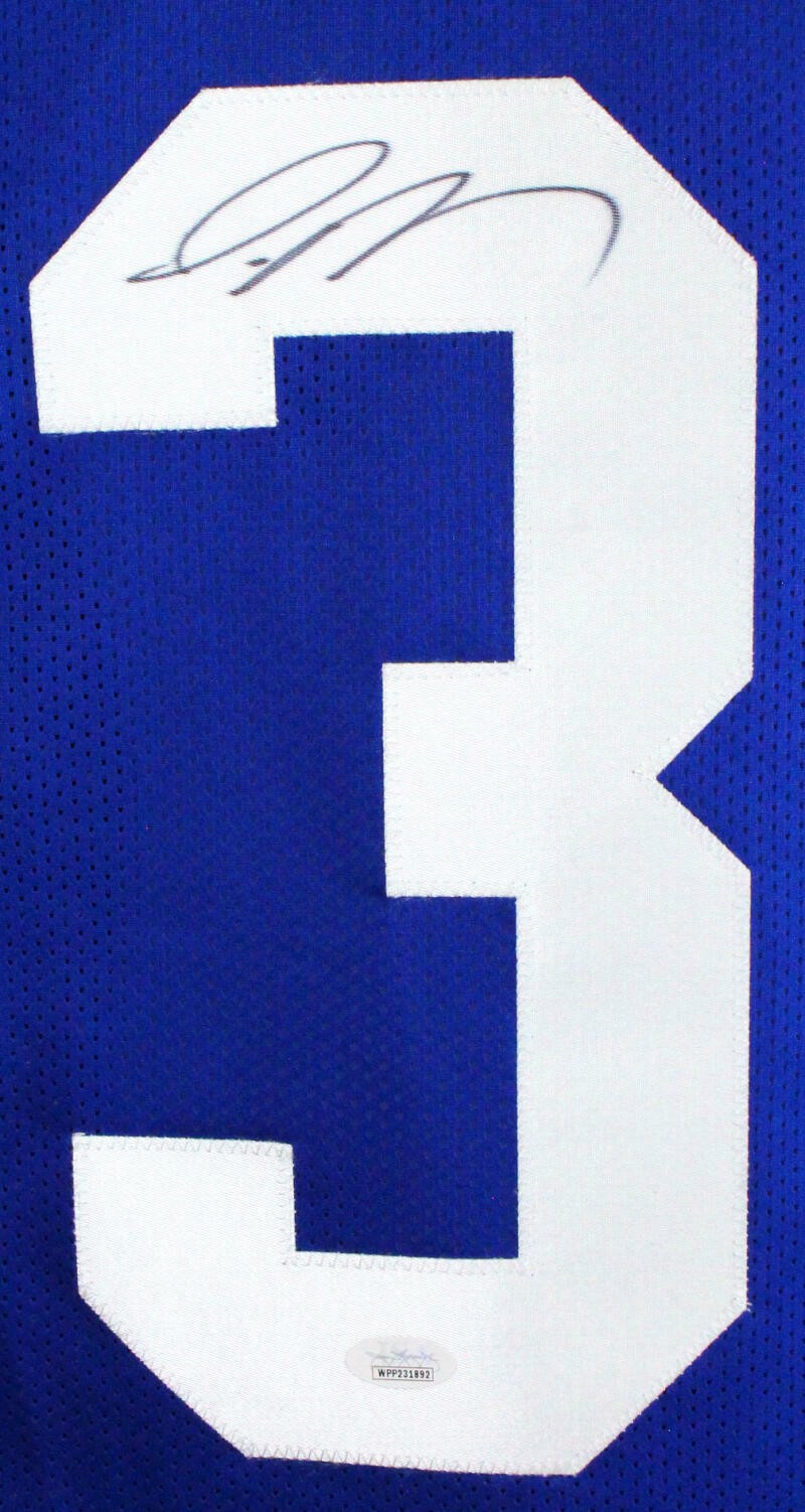Jamal Adams Autographed Blue Custom Jersey