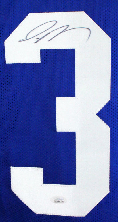 Jamal Adams Autographed Blue Custom Jersey
