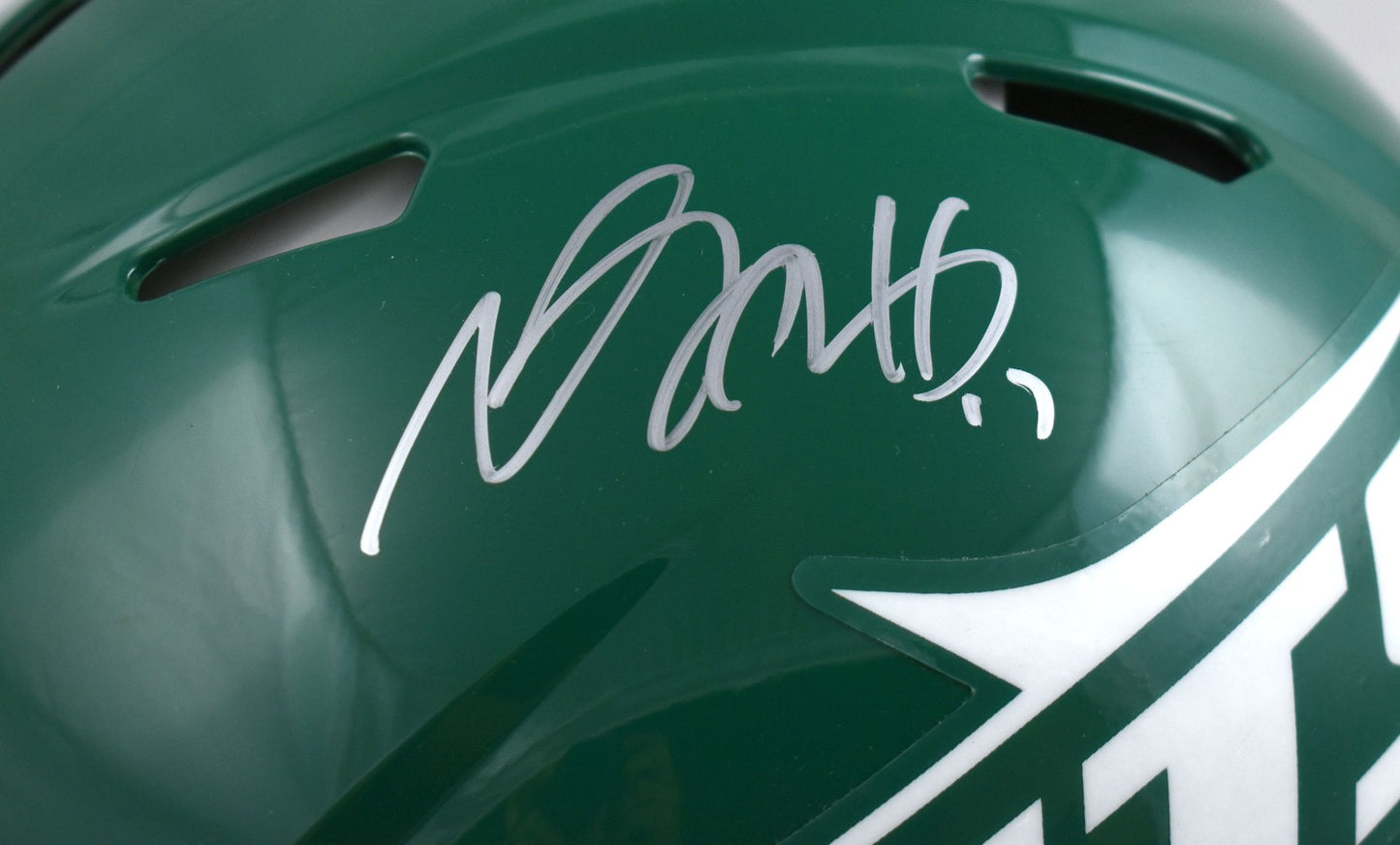 Davante Adams Autographed New York Jets Authentic Throwback Helmet