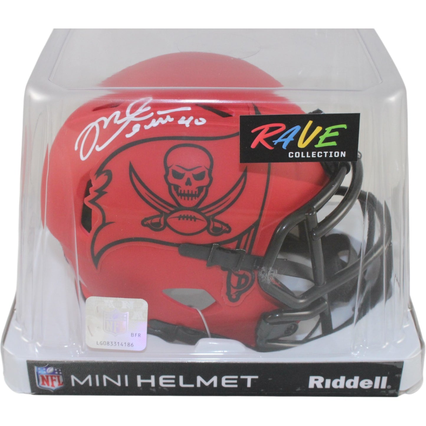 Mike Alstott Autographed Tampa Bay Buccaneers Rave Mini Helmet