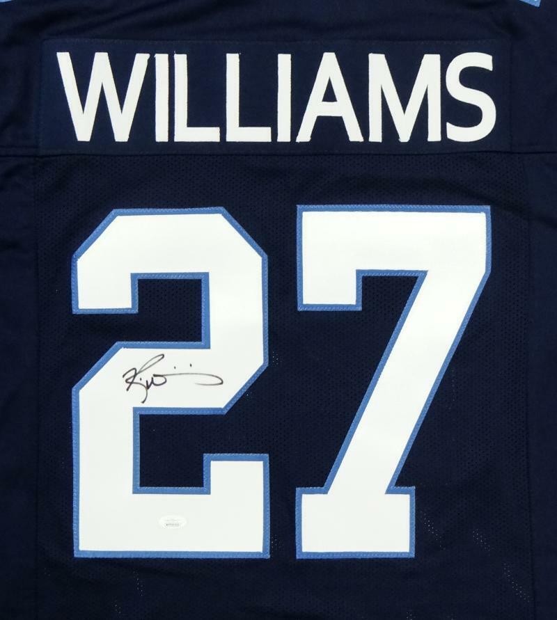 Ricky Williams Autographed Blue Custom Jersey