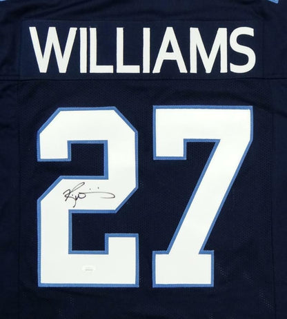 Ricky Williams Autographed Blue Custom Jersey