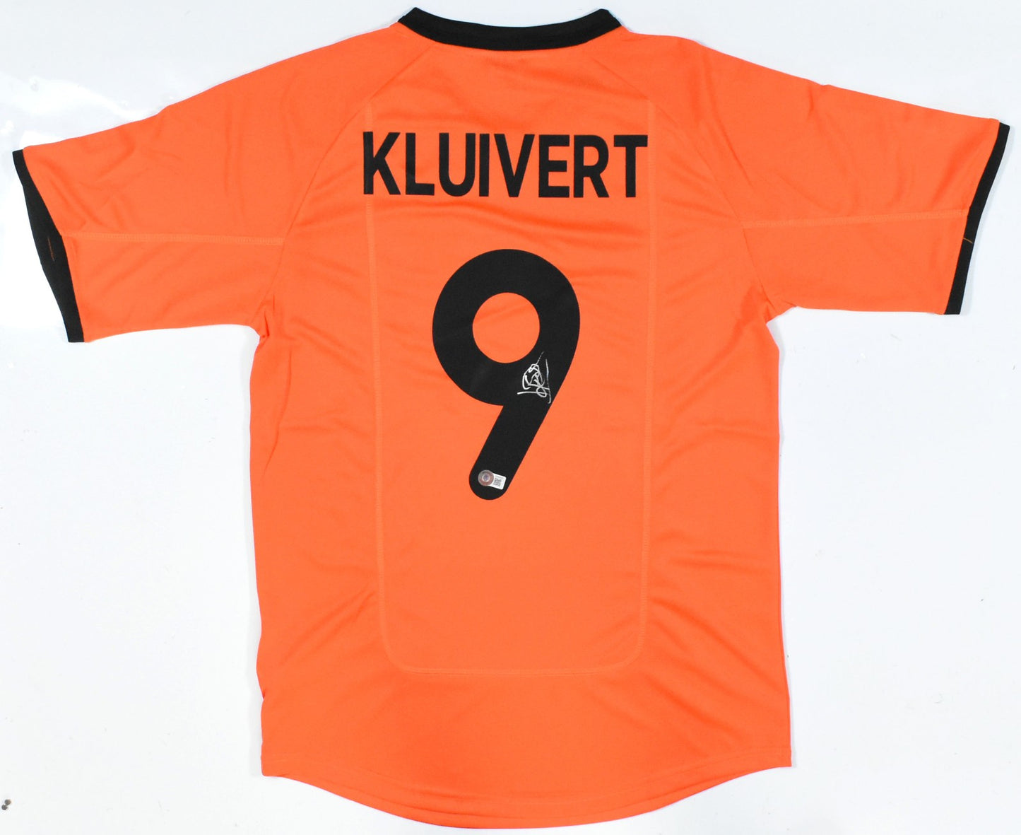 Patrick Kluivert Autographed Netherlands Home Soccer Jersey