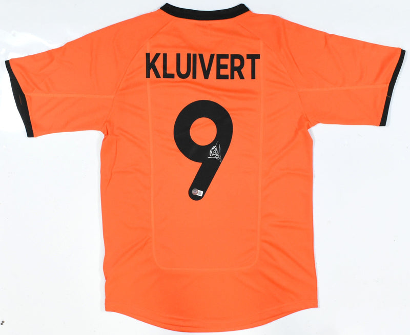 Patrick Kluivert Autographed Netherlands Home Soccer Jersey